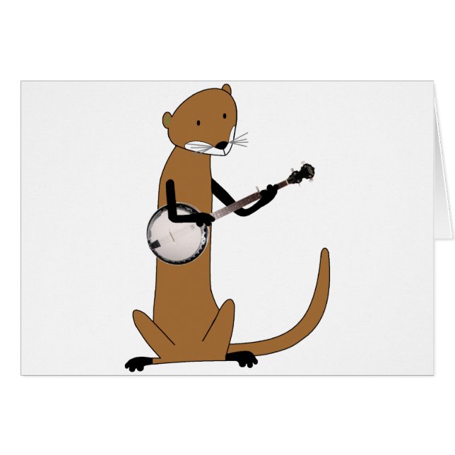Otter Playing the Banjo (Front Horizontal)