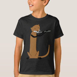 Otter Playing the Flute T-Shirt