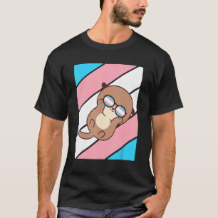 Otter Pride Transgender Flag LGBTQ Proud Ally Prid T-Shirt