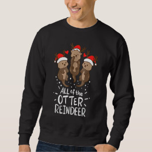 Otter Reindeer Deer Christmas Xmas Ugly Sweater Ap