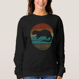 Otter Retro Vintage Animal Sea Otter Marine Anima Sweatshirt
