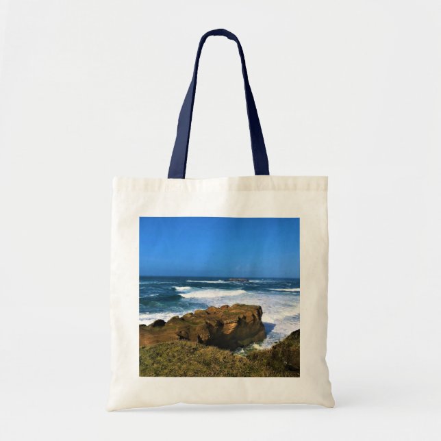 Otter Rock at Devil's Punchbowl State Park, Oregon Tote Bag (Front)