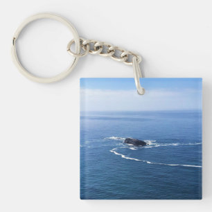 Otter Rock, Cape Foulweather, Newport, Oregon Key Ring