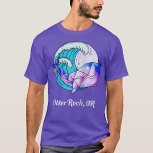 Otter Rock OR Japanese Paint Geometric Orca Killer T-Shirt