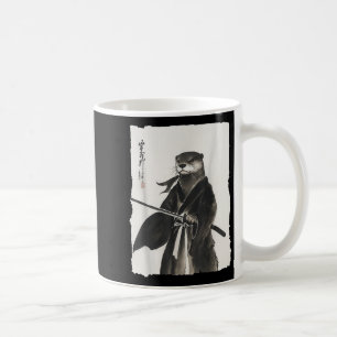 Otter Samurai Janpanese Vintage Warrior Art Anime Coffee Mug