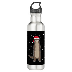 Otter Sea Otter Christmas Animals Gift Idea 710 Ml Water Bottle