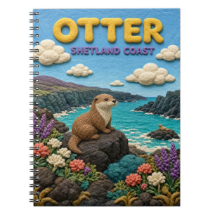 Otter Shetland Coast Modern KlayKoo Notebook