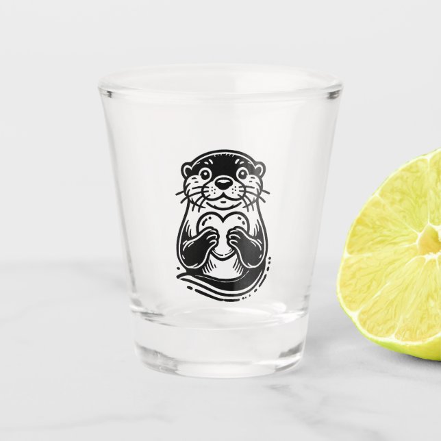 Otter Shot Glass (Front)