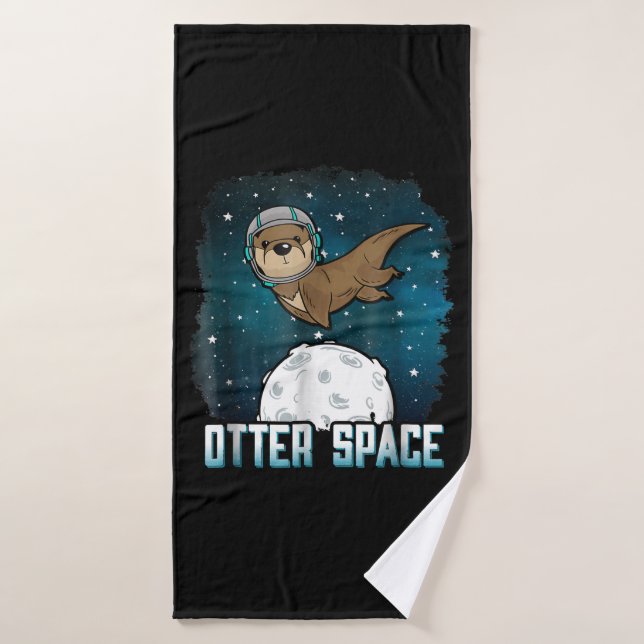 Otter Space| Funny Otter Space Animal Bath Towel (Bath Towel)