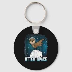 Otter Space  Funny Otter Space Animal Key Ring