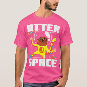 Otter Space Musteline Science Space Fan Premium T-Shirt