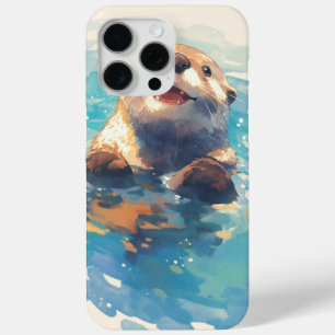 Otter Splashing Through Sunshine iPhone 15 Pro Max Case