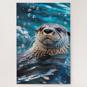 Otter Swimming Jigsaw Puzzle