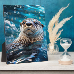 Otter Swimming Plaque