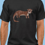 Otter T-Shirt<br><div class="desc">A slightly suspicious looking otter for wildlife lovers. Original art by Nic Squirrell.</div>