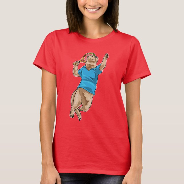 Otter Tennis Tennis racket T-Shirt (Front)