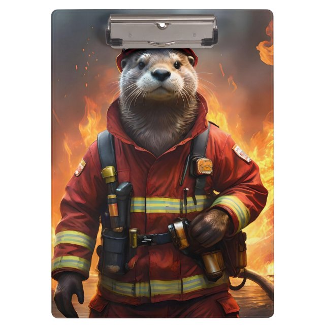 Otter The Fire Fighter, Clipboard (Front)