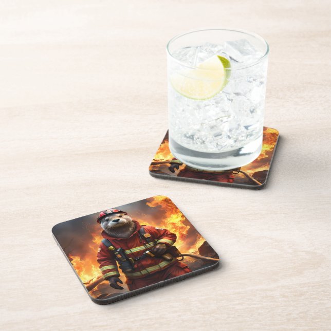 Otter The Fire Fighter, Coaster (Right Side)