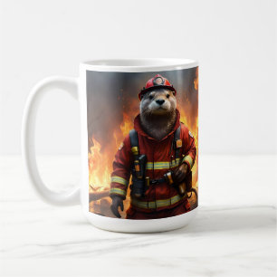 Otter The Fire Fighter, Coffee Mug