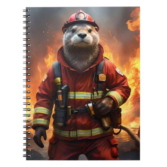 Otter The Fire Fighter, Notebook (Front)