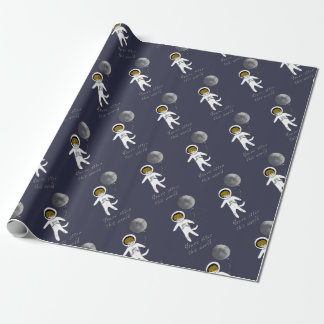 "Otter This World" Cute otter spaceman Wrapping Paper