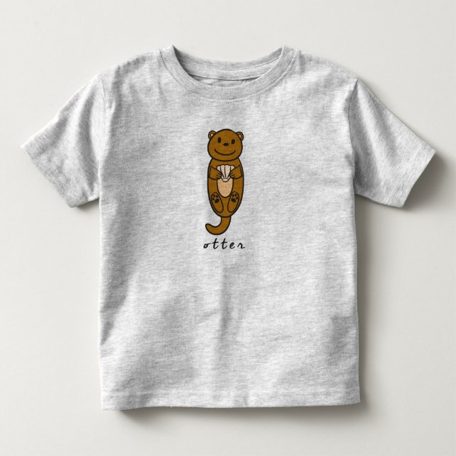 Otter Toddler Top & T-Shirt (with no base) (Front)