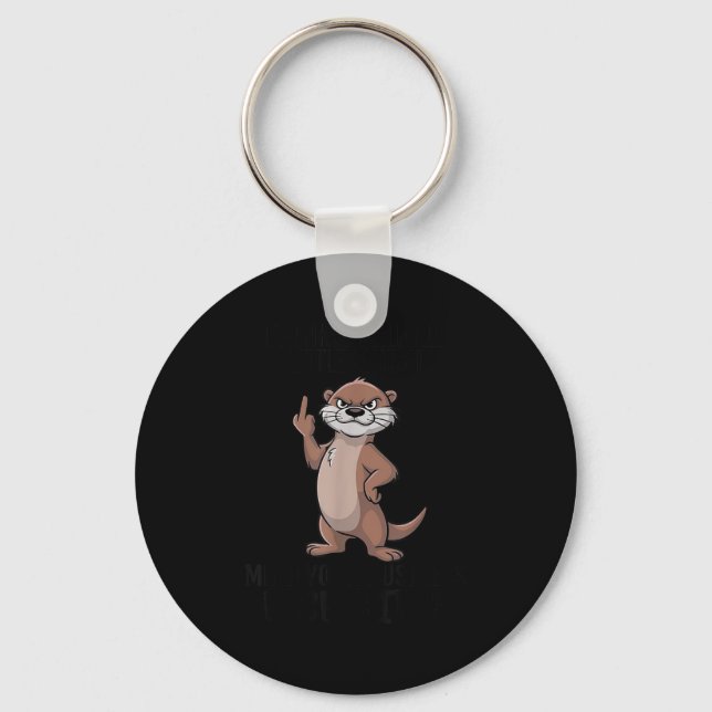 Otter Twinkle Little Snitch Mind Your Business Nos Key Ring (Front)