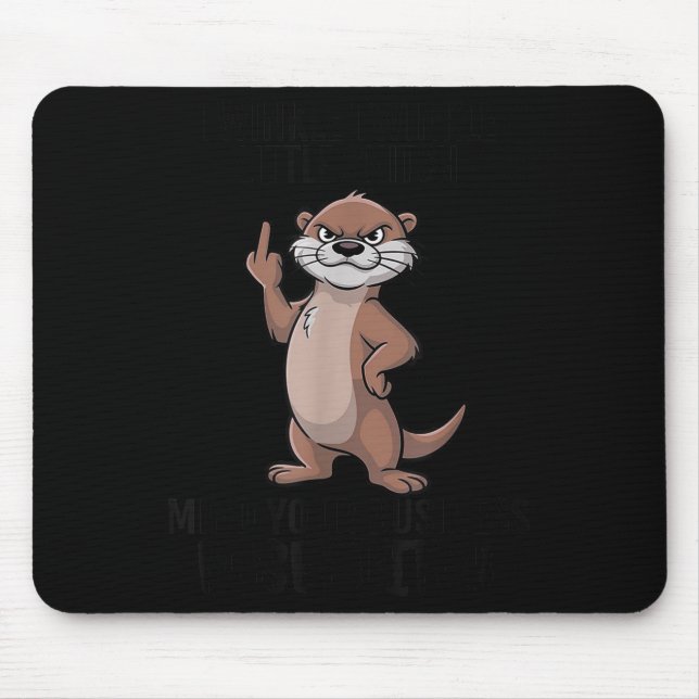Otter Twinkle Little Snitch Mind Your Business Nos Mouse Mat (Front)
