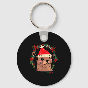 Otter Ugly Christmas Christmas Winter Key Ring