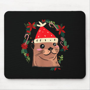 Otter Ugly Christmas Christmas Winter Mouse Mat