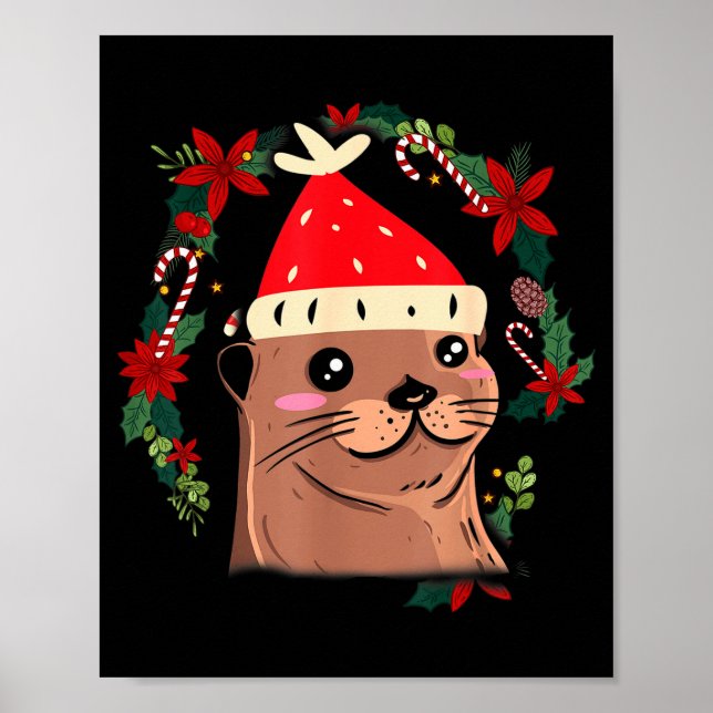 Otter Ugly Christmas Christmas Winter  Poster (Front)