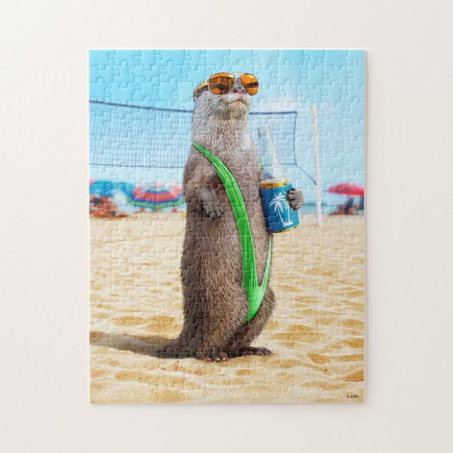 Otter Wearing Mankini Jigsaw Puzzle (Vertical)