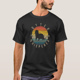 Otter Whisperer Vintage Sunset Cute Women's River T-Shirt