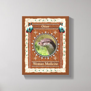Otter Woman Medicine Energy Canvas Print