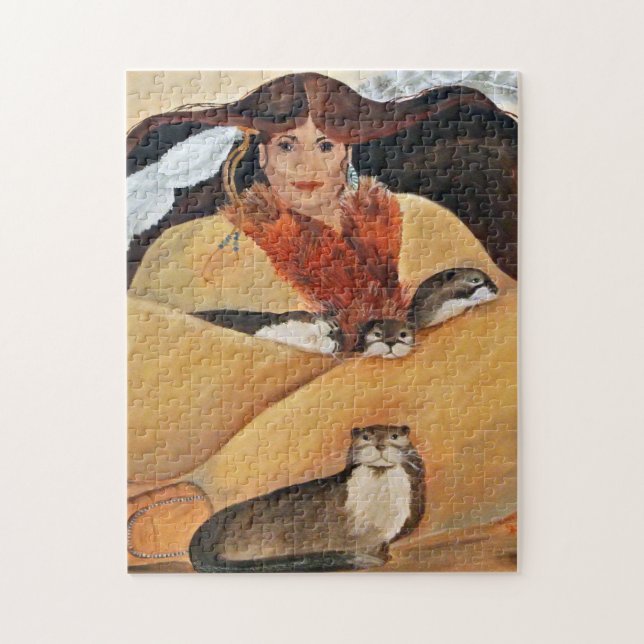 Otter Woman Puzzle (Vertical)