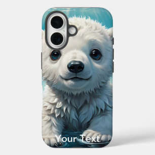 Otterbox Bear pup sitting on a iceberg wildlife iPhone 16 Case