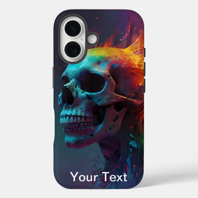 Otterbox Inferno Zombie Skull Infernal Flame Case-Mate iPhone Case (Back)