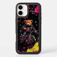 OtterBox: Vibrant Graffiti Style Teddy Bear Art