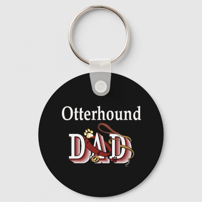 otterhound dad Keychain (Front)