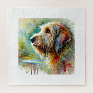Otterhound Dog 180724AREF147 - Watercolor Jigsaw Puzzle