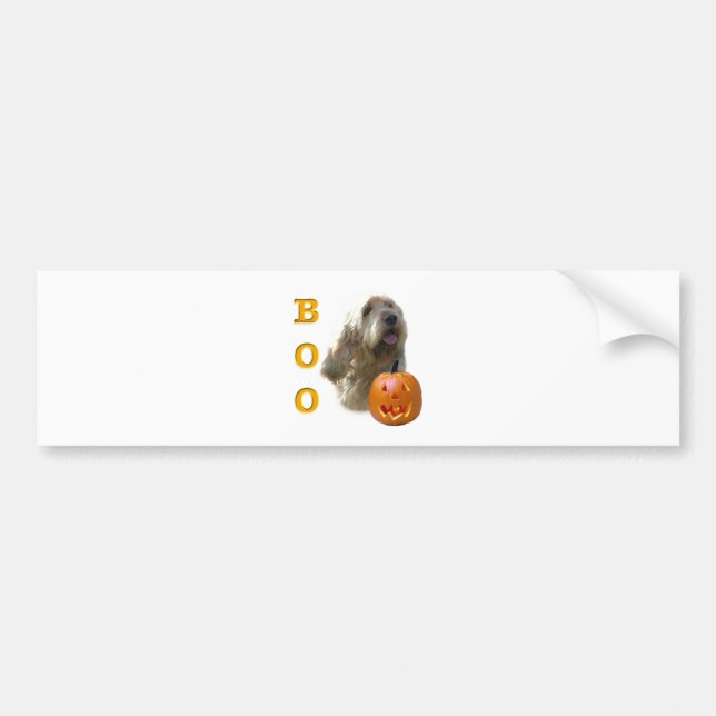 Otterhound Halloween BOO Bumper Sticker (Front)