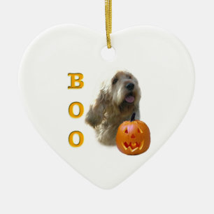 Otterhound Halloween BOO Ceramic Tree Decoration