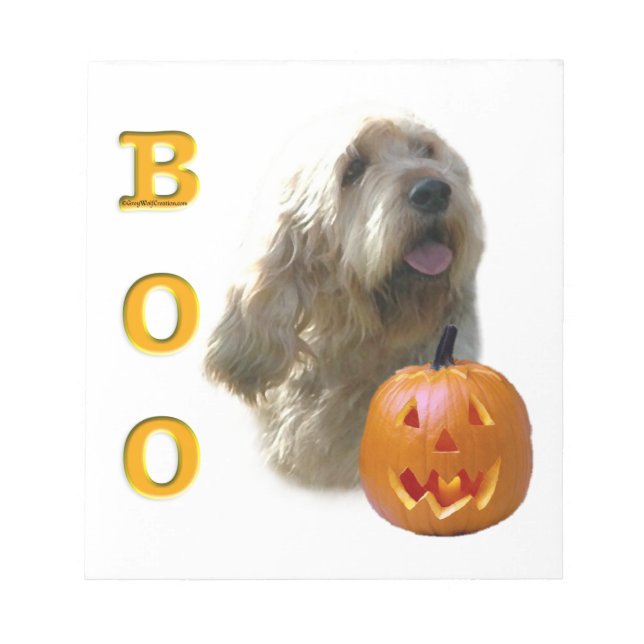 Otterhound Halloween BOO Notepad (Front)
