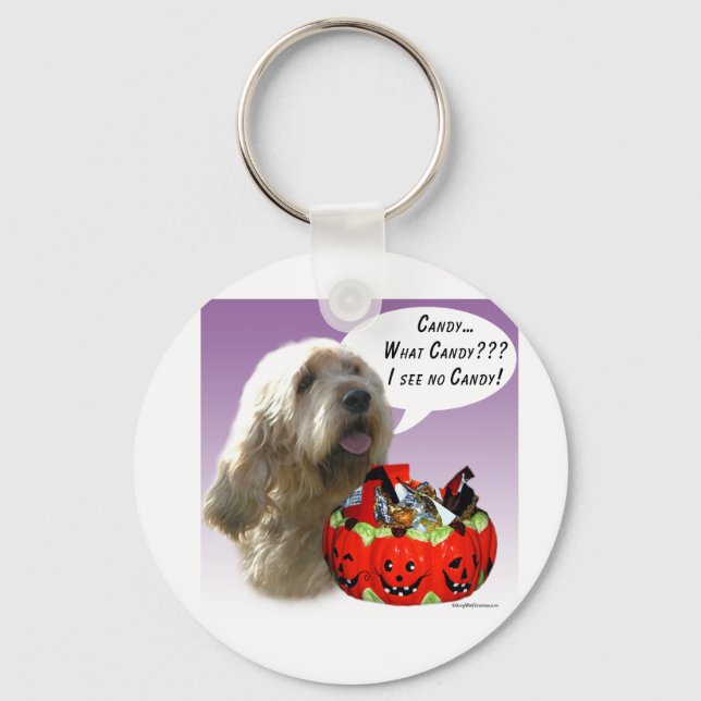 Otterhound Halloween Candy Key Ring (Front)