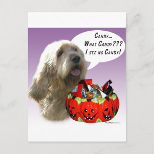 Otterhound Halloween Candy Postcard