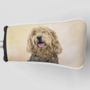 Otterhound Painting - Cute Original Dog Art Golf Head Cover