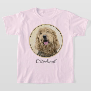 Otterhound Painting - Cute Original Dog Art T-Shirt