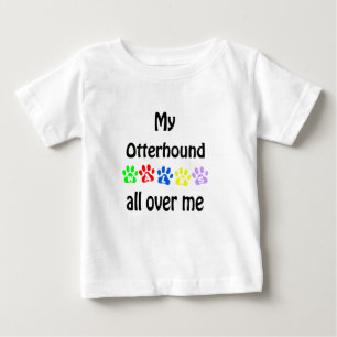 Otterhound Walks Design Baby T-Shirt