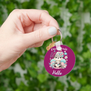 Otterly Adorable Cute Kawaii Otter Key Ring