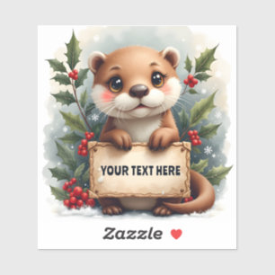Otterly Adorable Personalizable Christmas